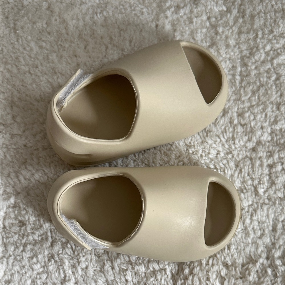 Kids Cream Slip-On Shoes